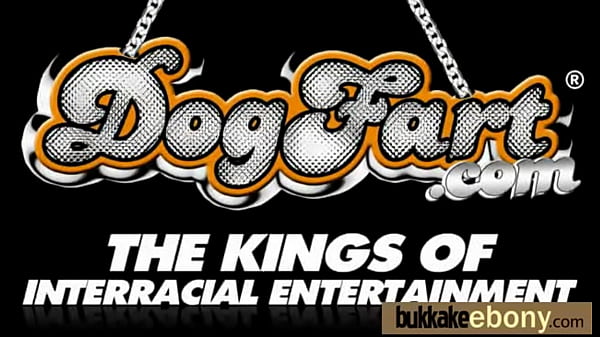 Interracial ebony babe group bukkake 11